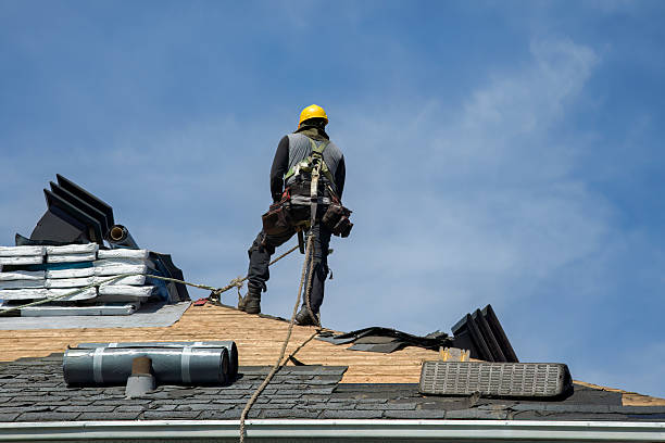 Professional Roof Replacement technician working in Edgewood, IN